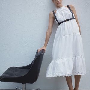 Zara Openwork Embroidered Dress